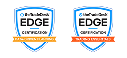 Data-Driven Planning and Trading Essentials Certification badges from The Trade Desk