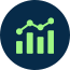 Dark Blue Analytics Icon