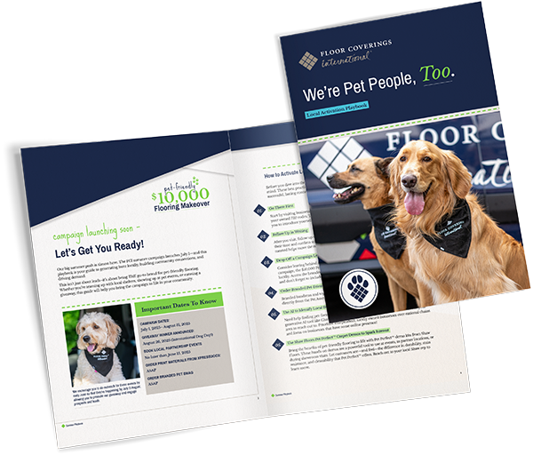 FCI Pet-Friendly Makeover Booklet Marketing Materials Sample