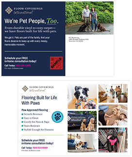 FCI Pet-Friendly Makeover Mailer Marketing Materials Sample