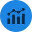 Blue Analytics Icon