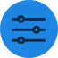 Blue Adjustments Icon