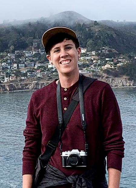 Katie Scott, Sr. Digital Designer, traveling abroad