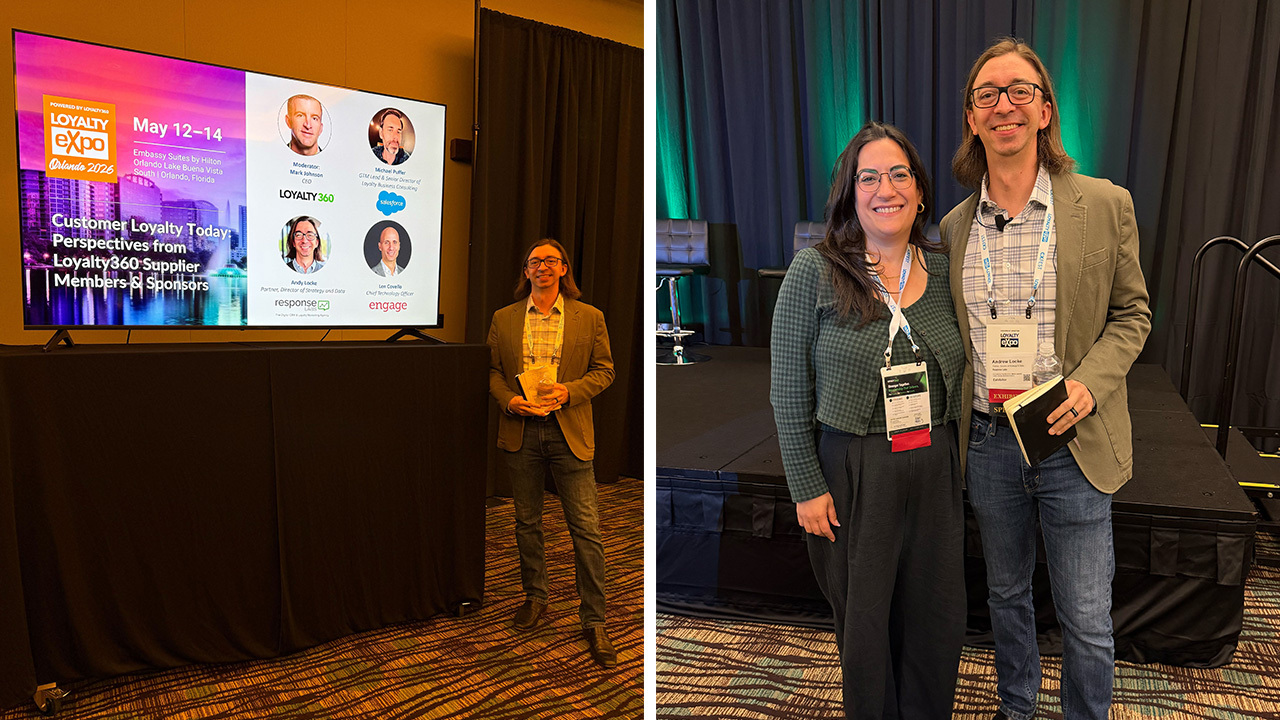 Response Lab's Andy Locke and Lauren Yoffe at LoyaltyExpo360